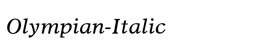 Olympian-Italic