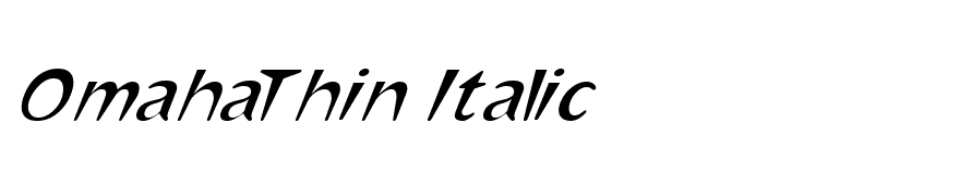 OmahaThin Italic