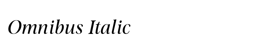 Omnibus Italic