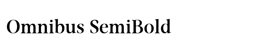 Omnibus SemiBold