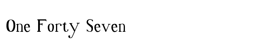 One Forty Seven