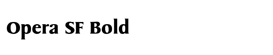 Opera SF Bold
