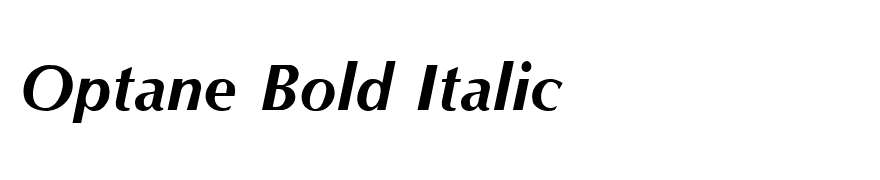 Optane Bold Italic