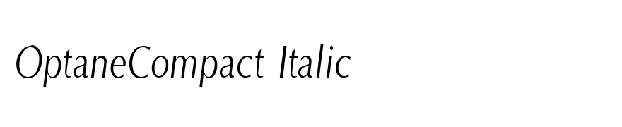 OptaneCompact Italic