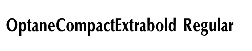 OptaneCompactExtrabold Regular