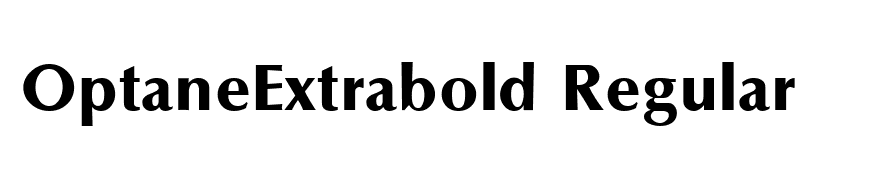 OptaneExtrabold Regular