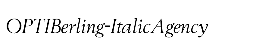 OPTIBerling-ItalicAgency