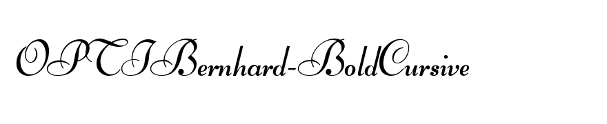 OPTIBernhard-BoldCursive