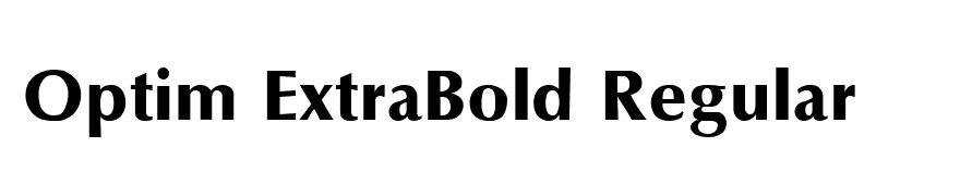 Optim ExtraBold Regular