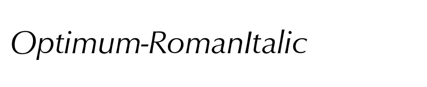 Optimum-RomanItalic