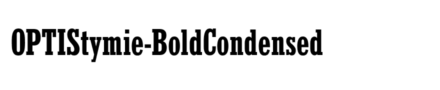 OPTIStymie-BoldCondensed