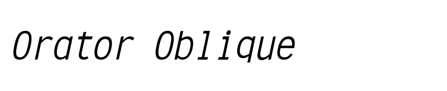Orator Oblique