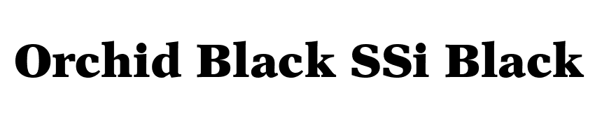 Orchid Black SSi Black