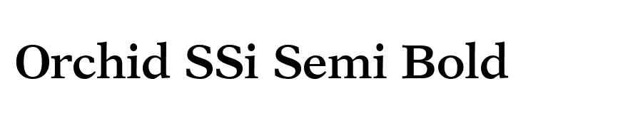 Orchid SSi Semi Bold