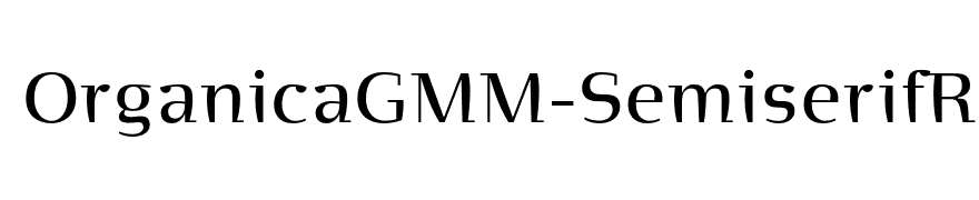 OrganicaGMM-SemiserifRoman