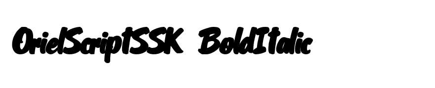 OrielScriptSSK BoldItalic