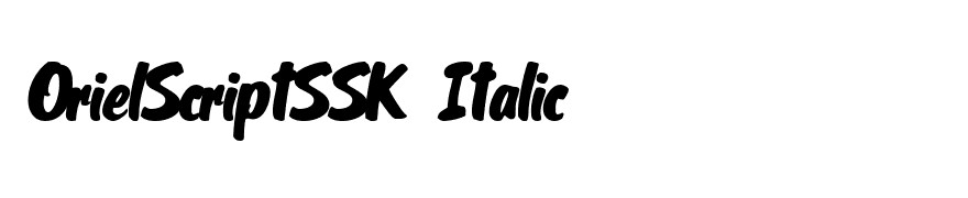 OrielScriptSSK Italic