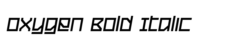 Oxygen Bold Italic