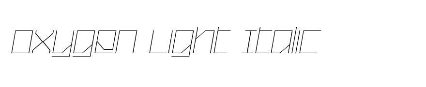Oxygen Light Italic