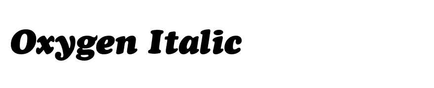 Ozzie Black Italic