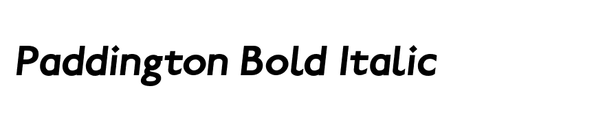 Paddington Bold Italic