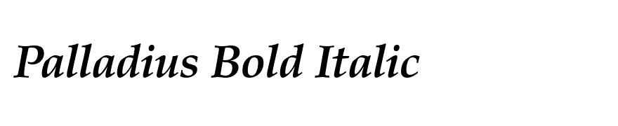 Palladius Bold Italic