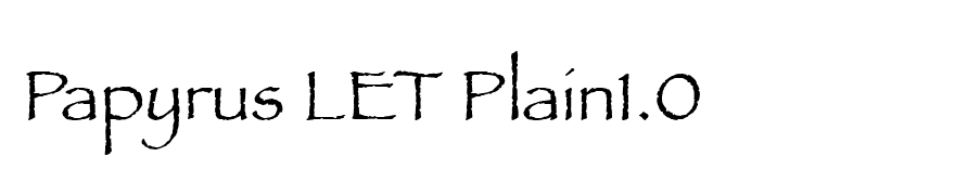 Papyrus LET Plain1.0