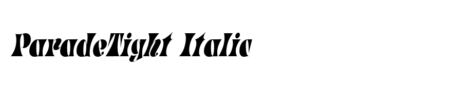 ParadeTight Italic