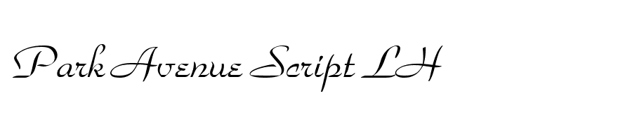 Park Avenue Script LH