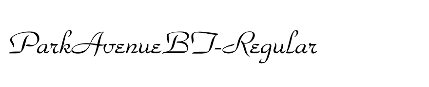 ParkAvenueBT-Regular
