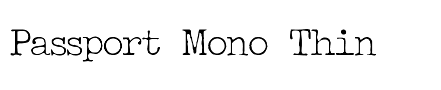 Passport Mono