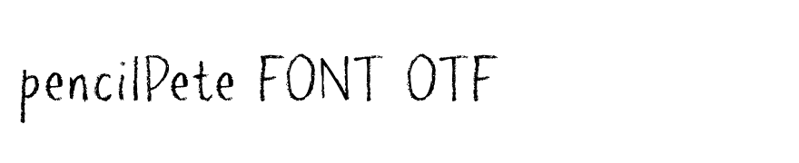 pencilPete FONT OTF