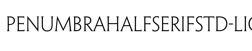 PenumbraHalfSerifStd-Light