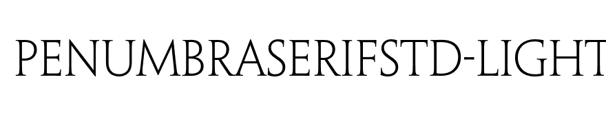 PenumbraSerifStd-Light