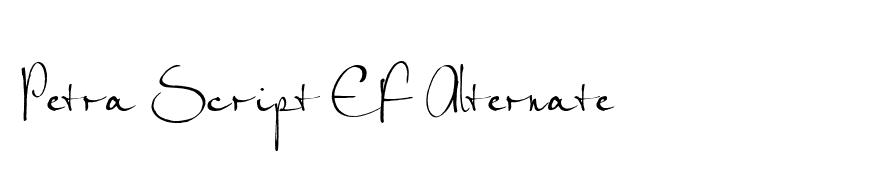 Petra Script EF Alternate