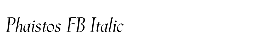 Phaistos FB Italic