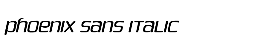 Phoenix Sans Italic