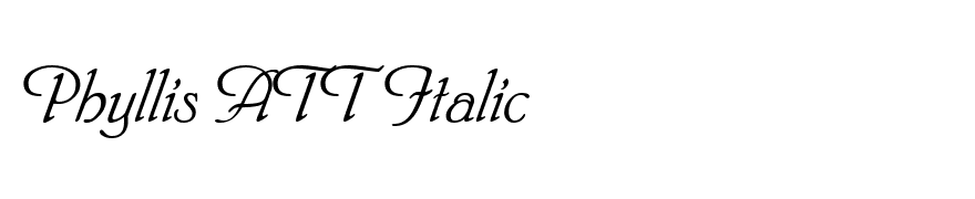 Phyllis ATT Italic