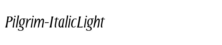 Pilgrim-ItalicLight