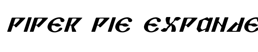 Piper Pie Expanded Italic