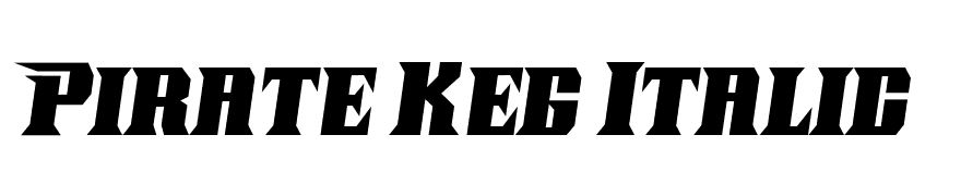 Pirate Keg Italic