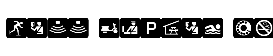 PIXymbolsTravelBlack-Italic