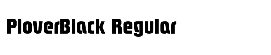 PloverBlack Regular