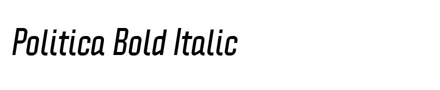 Politica Bold Italic