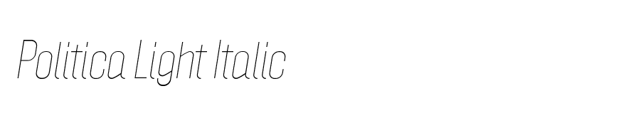 Politica Light Italic