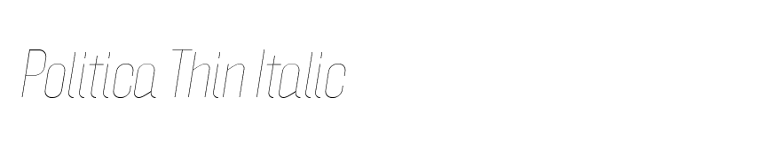 Politica Thin Italic