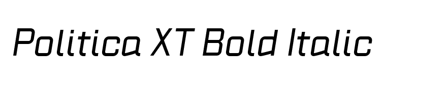 Politica XT Bold Italic