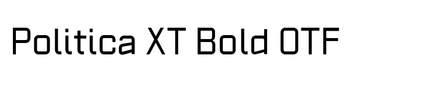 Politica XT Bold OTF