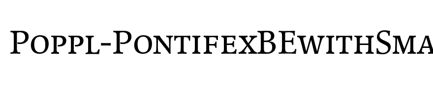 Poppl-PontifexBEwithSmallCaps