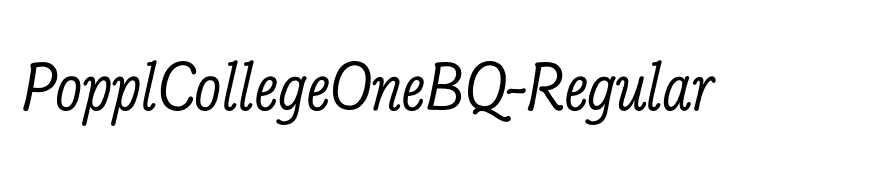 PopplCollegeOneBQ-Regular